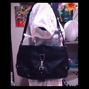 Etienne Aigner Black Leather Shoulder Bag